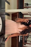 I got so manyyyyy compliments on this dress, the fit was stunning. ONLY issue was that the zipper was completely broken. I had to have it pinned with safety pins for the event I wore it to. The zipper teeth were uneven and wouldn't close. So upsetting!! Don't know if I'll be keeping it which is unfortunate because you can't return these items once the tag is ripped off! Look out for quality! - Tiffany C.