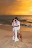 Love this dress!! It was perfect for my elopement in Maui! Looks soo good on the beach! I have a larger bust, so I did have to take in the straps a bit to lift myself up. You cannot wear a bra with this dress, so some boob tape did the trick! - Leighann E.