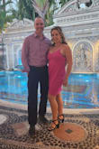 I wore this out in Miami (dinner at the Versace mansion!) and it was perfect!  Super cute and comfortable, I love the color! - Brittney K.