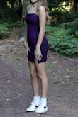 My daughter wore this to her homecoming dance, it fit perfectly! The material was comfortable with good stretch. It is great quality and even prettier in person - Sarah L.