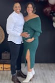 Wore this dress to my baby shower! I ordered a L and XL and ended up going with the XL because of my bump. If I weren't pregnant, the large would have been perfect for me and probably true to size! It's nice and heavy for fall/winter, but not too overbearing. Sexy and classy! - Zoe H.