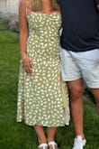 I LOVE this dress! So flattering, the strings on top are adjustable which is awesome. Very comfortable & a great length too. - Alyssa
