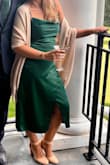 Beautiful color & style. The dress is very flattering and true to size. - Alyssa