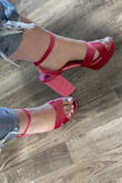 If you're on the fence about these shoes, let this be your decision. BUY THE SHOES!!!!! I am absolutely in love with the color and fit of these heels! I have gotten so many compliments and they are so comfortable, I wore them to a family member's wedding and never took them off once while dancing :) they do run a little large, I sized down once and they fit perfectly! - Molly G.