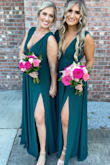 Love this dress and the color! Fits perfectly and it's very flattering. It was worn as a bridesmaid dress. - Alexa P.