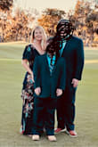 This dress is very pretty and runs true to size. Wore it to a wedding this weekend. Got many compliments on this dress. - Alice U.