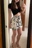 I feel like these shorts have the benefits of shorts and a skirt rolled into one.  They're lowkey dressy, but also practical. - Hillary M.