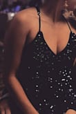 I got a lot of compliments about this dress.
I am considered a petite, but a zipper in the back was definitely tight and I had to suck my tummy a little bit when I try to zip it up. Just an FYI.
Overall, it's a great dress. 100% recommend. Wish they make this in a red color too. - Azusa S.