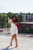 I wore this for grad pictures and it was perfect. I ordered it in black too. - Ellie W.