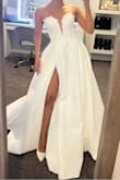 I am simply obsessed with this dress. The fit, the details, the fabric! It's perfect. If you have a bigger bust, I recommend sizing up because it does fit tight at the chest, but other than that it fits true to size! I can't wait to wear this dress on my big day! - Valentina C.