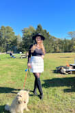 This is a perfect fall skirt! The material is warm. The fit is not as tight as I thought it would be, it has a nice give. - Irma Z.