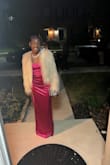 The dress was amazing for my 13yo. She wore it to homecoming. Very lacy-like. - Candace A.