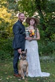 We decided to push up our wedding by a year due to my husband having a brain tumor, so I had to find something that would work with only 2 weeks to spare. It arrived quickly and I got so many compliments the day off. It was perfect for my backyard wedding and easy enough to walk in. - Chloe B.