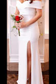 I bought this dress 2 days before my elopement. It fits great, nice fabric and I received many good compliments. - Mariangela G.