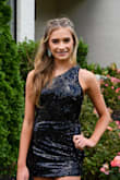 Love this dress! My daughter wore it to homecoming. It was a little long but had it altered! - Halston L.