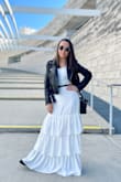 I have been looking for a vegan leather jacket for a while, and this piece is a very good match in terms of quality and price. It had a slight smell when it arrived, but it disappeared shortly. The sleeves are a little bit too long for me, but it's normal for my height. Overall, I love it! - Aleksandra K.