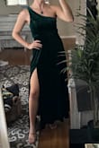 Love this dress, but it definitely runs large! It is stretchy and comfy and cute! I tried a medium to get a little more length, but the side without the strap was way too baggy on me. I kept the small! - Abbey W.