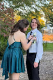 The color and size were perfect for me. The tie in the back I had trouble with keeping it tied the whole night but besides that, it worked great! Would definitely recommend getting it. - Mia A.