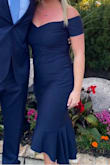 Fit perfectly and was so comfortable to dance in at the wedding I attended. 

I have thicker arms for my body and I was worried that the off-the-shoulder sleeves would be too tight but they were not at all. The dress was perfect it was my first purchased item from Lulus and I will definitely be back to order again. - Ashley D.