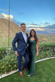 I wore this dress to a black-tie wedding and received so many compliments! It fit perfectly in the hips and waist but was VERY snug in the chest area. So I would size up if you want more comfort. I also did have to get it altered because I'm 5'4 and the train dragged even with heels on. - Karen M.