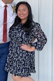 Very cute dress for a fall wedding! Pretty detail on the sleeves, nice stretchy waist band. Felt very comfortable and cute! - Sirren H.
