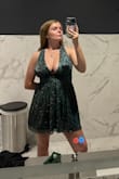 Loved this dress. I always get complimented on it. Bust is 32I (cannot wear bra, so wear tape) - Bridget L.