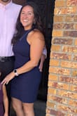 Wore this to my brothers wedding and felt so confident in it and got so many compliments. It fit snug to my body but I wanted that. I have a more muscular curvy build and it curved my <Q and waist. Loved so much!! Shoes were pretty comfy too! - Nichole H.