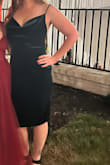 At the time I ordered they did not have a large and I took a chance and ordered XL. 
XL is what I wore to the event, although the straps and back hung a little low-I had to pin to my bra. I ordered the large later on and it fits perfectly. - Amanda L.