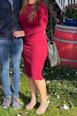 The material is thick and stretchy which I love. Perfect for fall and winter! - Jessica T.