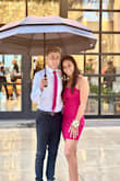 Dress looks beautiful! Great color. Great for! I will say the zipper is not the best, but we got it up! - Alexis L.
