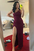 This dress is absolutely stunning. It fit perfectly while the fabric was comfortable and stretchy. I would definitely recommend buying this dress for any wedding guest event or to any formal event. - Madison K.