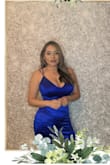 The color is beautiful and the material so good =M I will definitely buy more dresses for here. - Briseyda S.