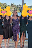 Wore this beautiful dress to my nephew's wedding. I received so many compliments. The color is perfect. The slit on the dress came up super high so I sewed that part about 5" lower. Comfortable, and easy to move in. - Heidi F.