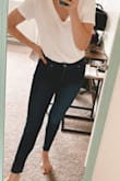 The jeans fit well but they seem cheaply made compared to the cost I paid for them. They are also VERY long & I had to roll them up at the bottom. 

They were also missing the front belt loop& I'll stick to my Target brand pants!

Update: Lulus saw my review and reached out to me. They sent me a new pair of pants free of charge! Changing from 3 stars to 4! You can't beat their customer service! - April P.