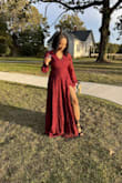 This was the perfect dress for a fall wedding! It was beautiful, just as pictured. The quality was great as well. I got so many compliments! - Gabby L.