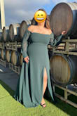 This dress was beautiful. I ordered it for a friend's wedding and it was awesome! The color was as pictured. The material was a nice thickness and the dress moved beautifully. It was very comfortable, I didn't have to keep adjusting the sleeves or took off the dress. The only downside is it was a tad too long. Even after 4-inch heals, I had to hold the dress so I wouldn't step on it. - Kristina P.