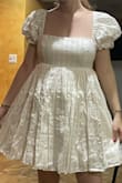I've been looking for a dress like this for months and I'm very happy with how this one turned out. There were only two parts I was eh about: the waist was a bit on the larger side, and the sleeves were slightly loose as well. I sized up though based on the previous reviews, so I'm not complaining. - Danielle G.