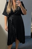 I felt awesome in this dress! The chest was a little revealing and I had to adjust to hide my bra throughout the night but overall happy with the look for a rehearsal dinner. The zipper got stuck the first time I wore it and now is broken. - Juli G.