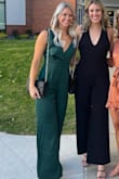 I am obsessed with this jumpsuit. Wore it to a wedding and got tons of compliments!!! Super comfortable too:) - Jessica K.