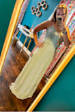 Love the light sage color and and the detail on the beading and sequence. - Amanda C.