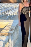 I wore this jumpsuit to a wedding and received many compliments. I had to hem the pants because I wore low heels. Great purchase! - Kimberly K.