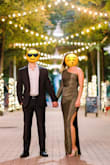 Gorgeous gold green dress! Very comfortable, super sexy leg slit. Adore this dress! - Elle K.