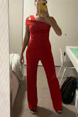 This jumpsuit is SO flattering and fits so well. Definitely will fit better for people with longer legs. - Audrey H.