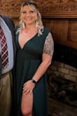 This dress was extremely flattering and fit perfect in all the right places! The straps were a bit bigger so I had them altered. - Joy J.