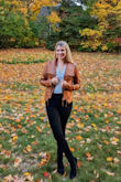 I've been looking for a new fall-y leather jacket and this one is perfect! I love the extra zipper details. Wore it out for my birthday and got a lot of compliments on it! Medium fits me well but I haven't zipped it up yet since I prefer it open. - Allison C.