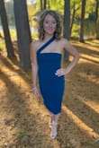 I almost wanted to order an XS but was hesitant because reviewers said it was hard to sit down in the dress because it was too tight. Size Small fit me perfectly, and I could sit/move around with no problem - I wore this to a wedding, so being able to do these things was important to me. I received so many compliments on the dress! Highly recommend. - Nicole P.