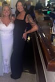 This jumpsuit was absolutely perfect for a wedding. The legs run long but is perfect if you plan on wearing heels. I had 4" heels on and the pants stopped just above the floor. Super comfortable and super fun. Would recommend to anyone! - Laura T.