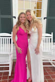 I've loved every dress I've gotten from here and this dress is no different. This dress is so flattering and is absolutely stunning. The open back is super flattering and the straps weren't too long. It definitely hugs your body but it's super light and easy to move around in. - Katie F.