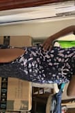 I bought the dress for a navy and black function. At the last hour when I received the dress then I realized that the dress was navy and sliver or something I had to go out and purchase another dress.. I was soo disappointed. The dress looks cheap too - Chakara D.