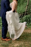 Wore these for my wedding as my "something blue". Definitely break them in before wearing for long lengths of time. I got a blister near the clasp but maybe if I didn't make them so tight that wouldn't have happened. I wear these all the time now with no problems now that they are broken in. - Ashley K.